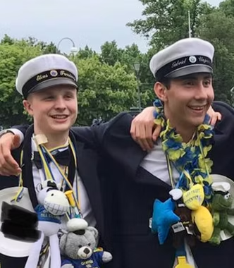 Elias och Gabriel, studenten 2021